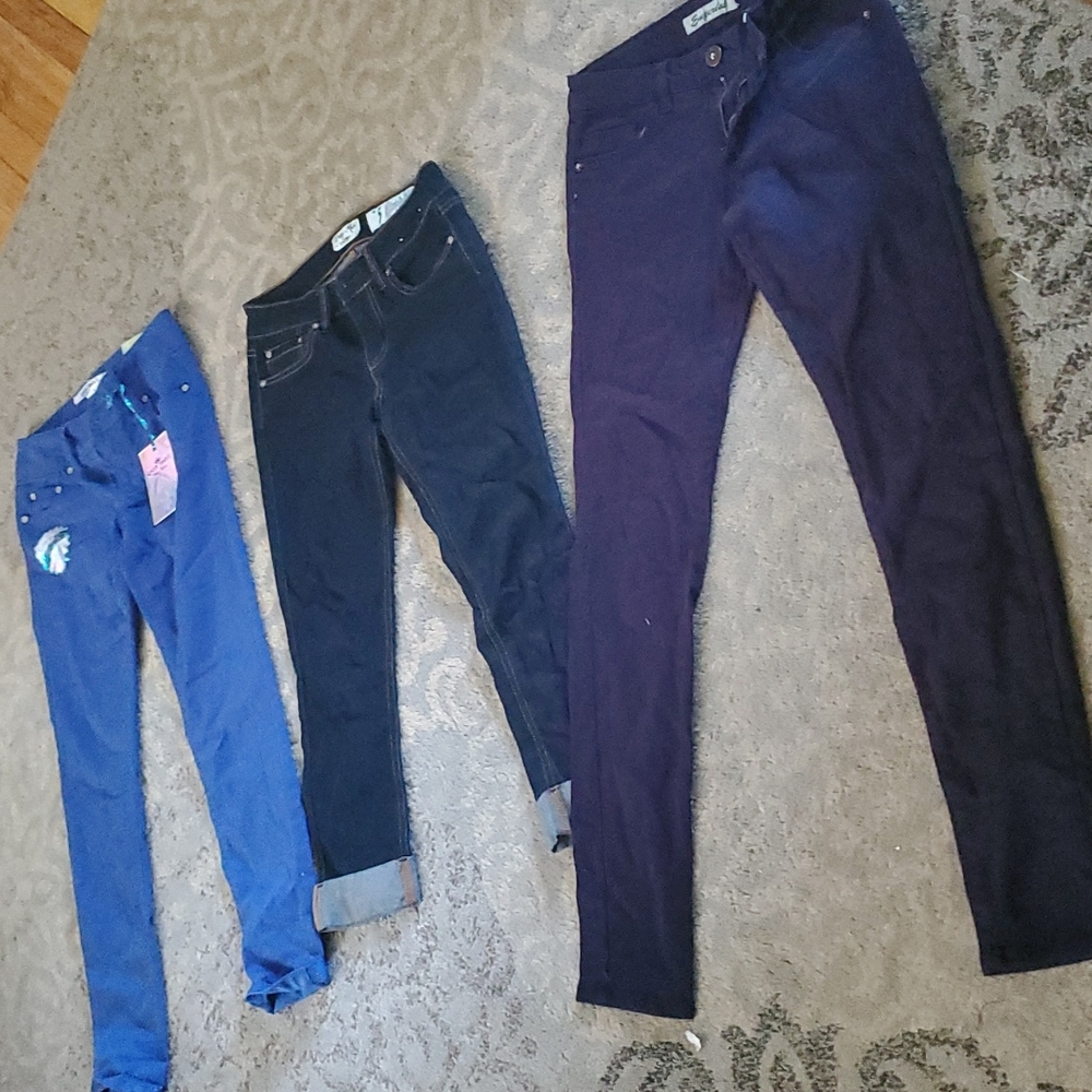 3 pair of jeggings